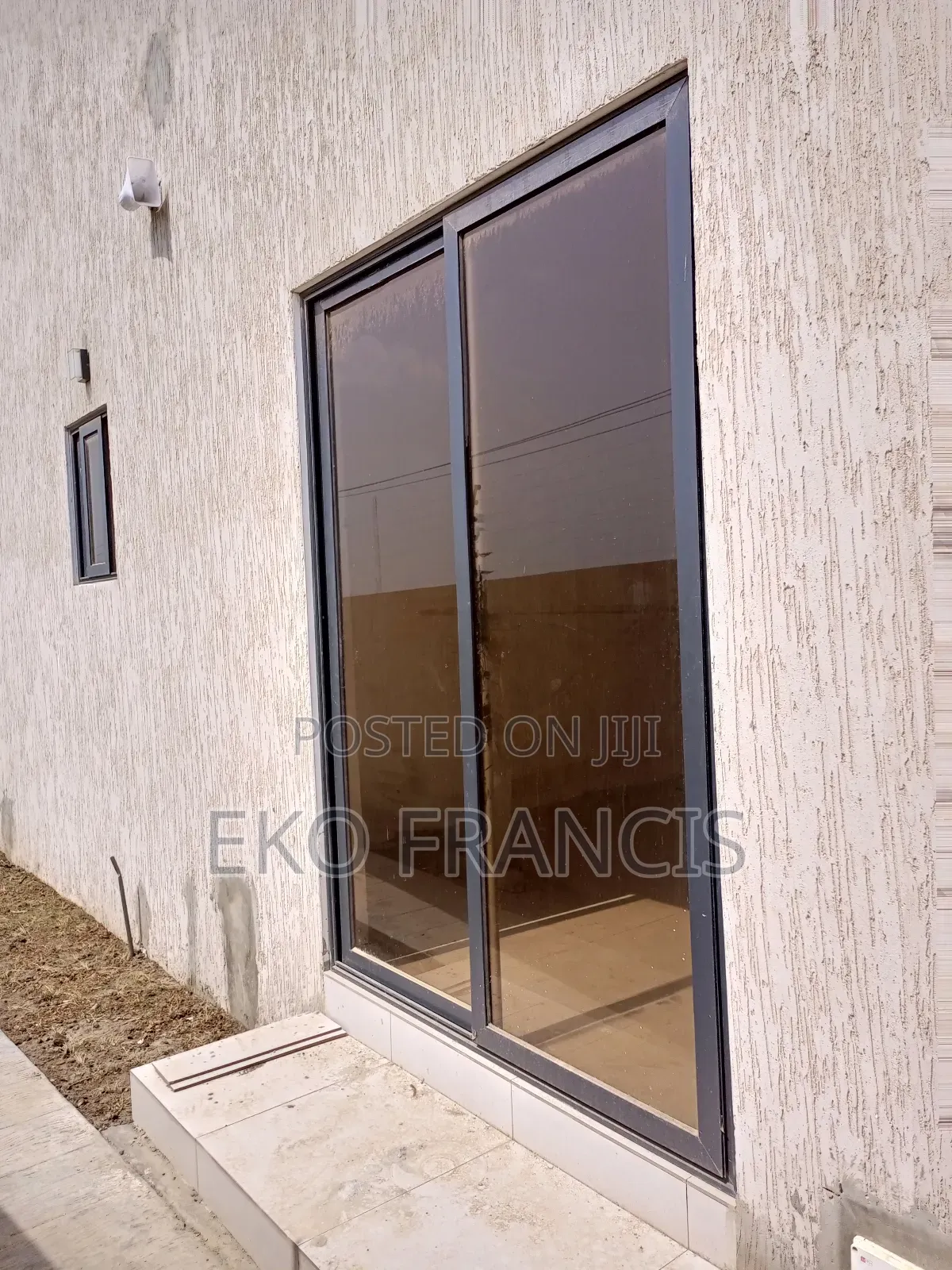Sliding Framed Door.