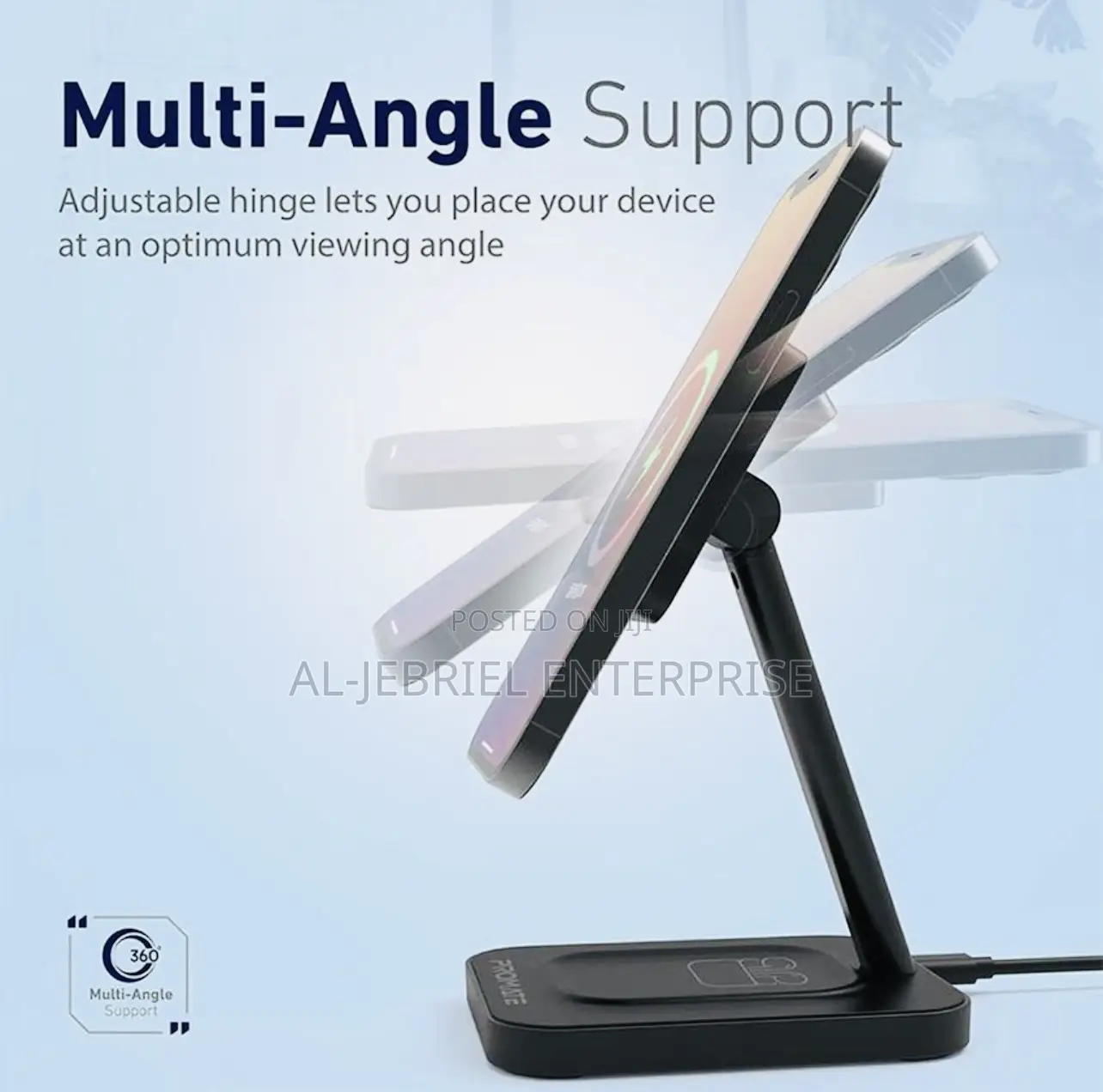 Promate 15 Watts Wireless Charger —AURABASE