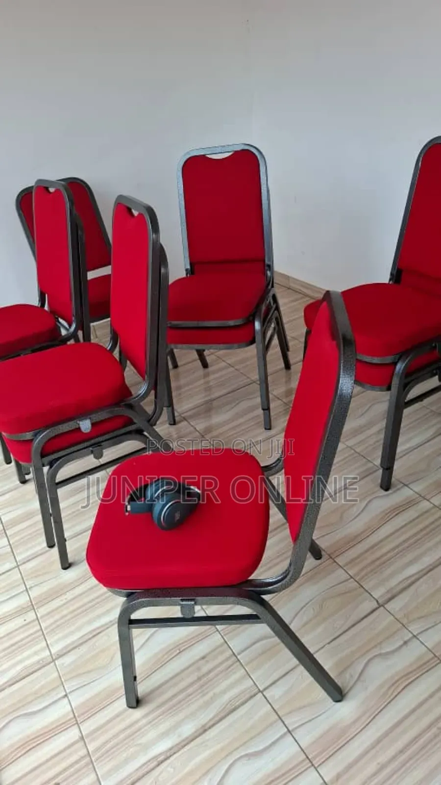 Auditorium Chair Red Samin Aneni Kart