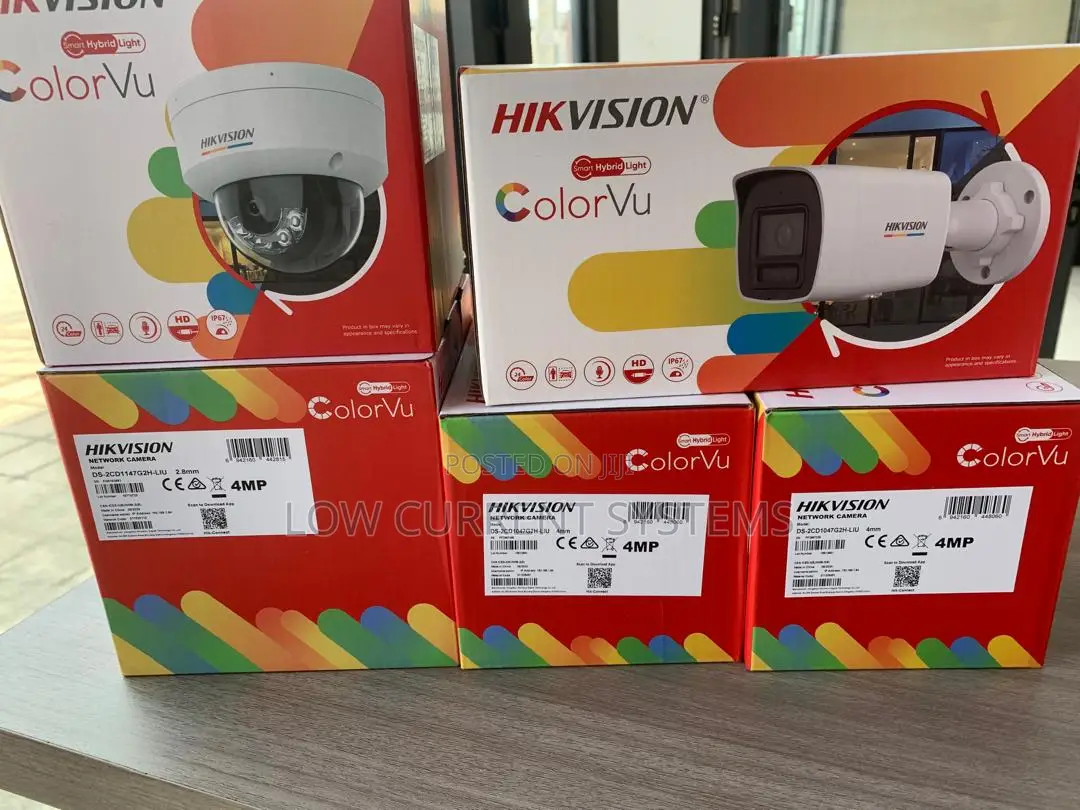 Hikvision IP Poe Camera 4mp Colorvu 2cd1147 Audio CCTV Netwo