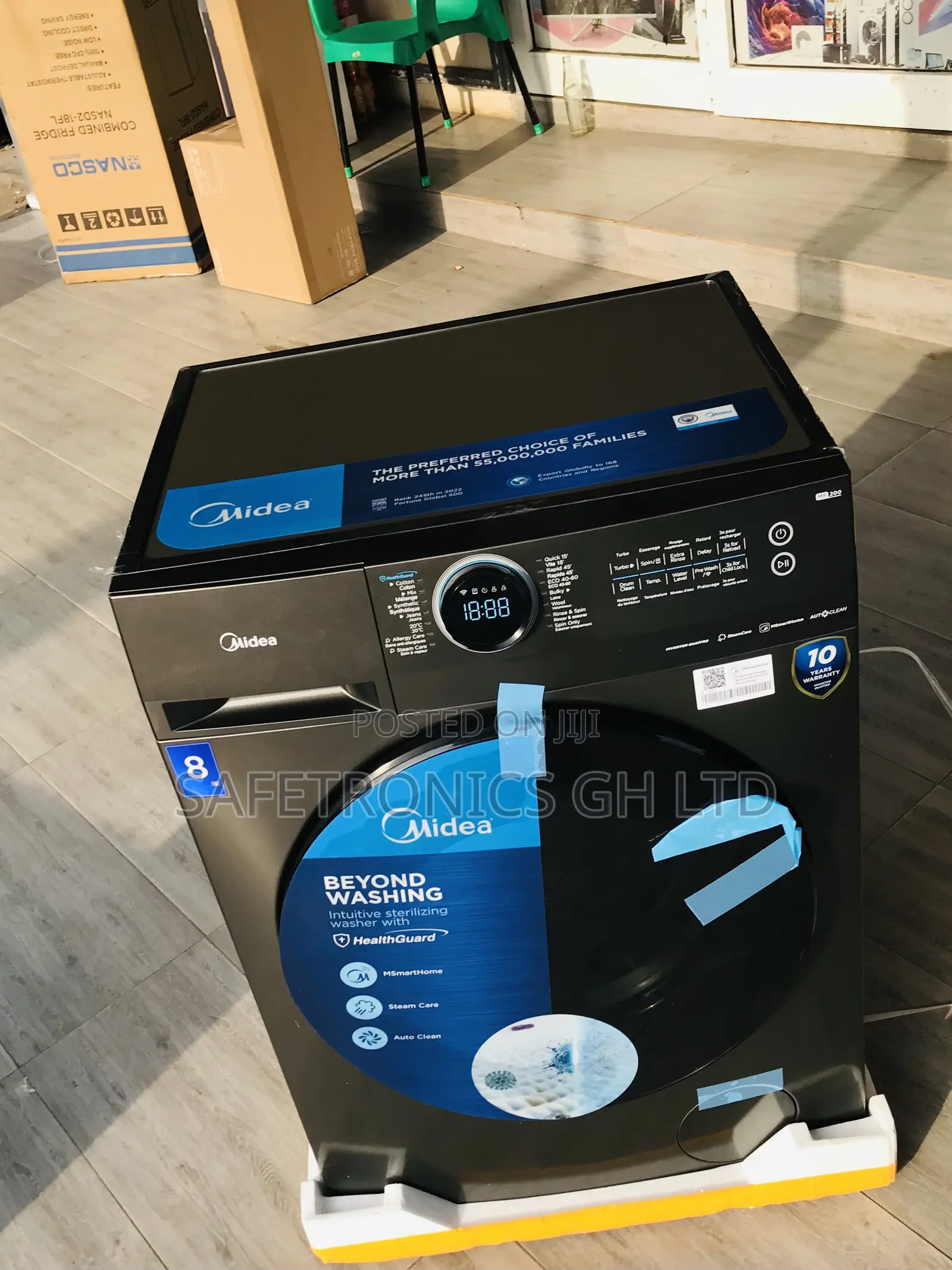 Midea Spin Cycle 8kg Inverter Fullauto Frontload Washer