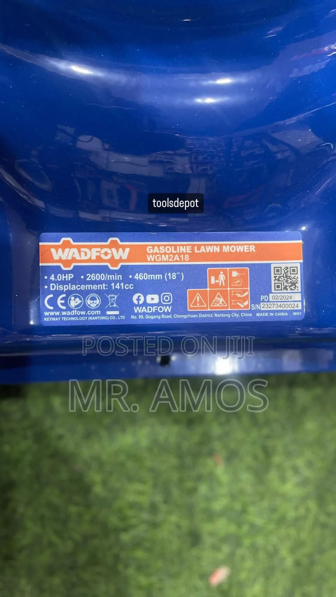 4hp Gasoline Lawn Mower With Side Discharge - Wgm2a18