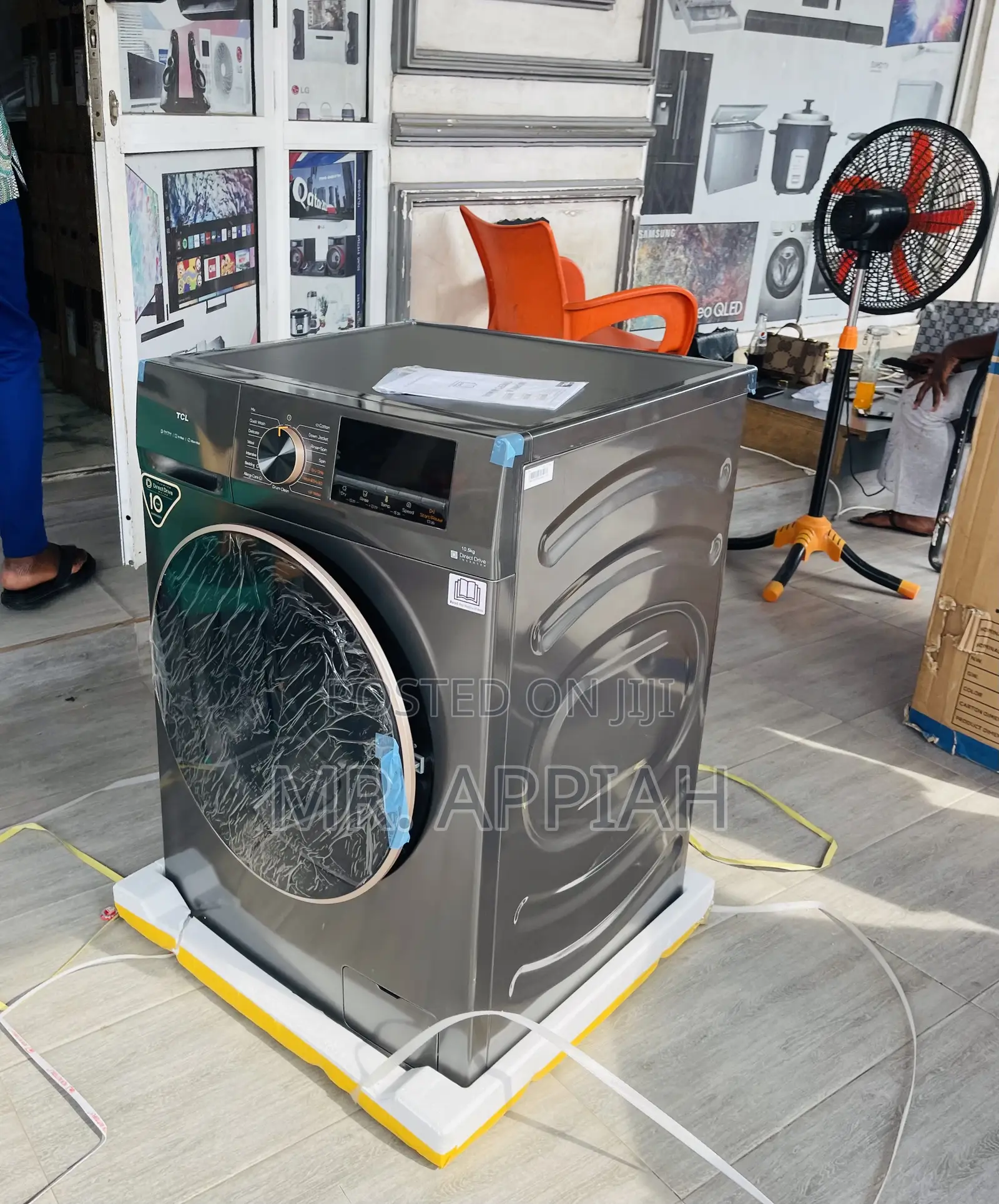 Sufficient TCL 10.5kg Fully Automatic Washing Machine(Gray)
