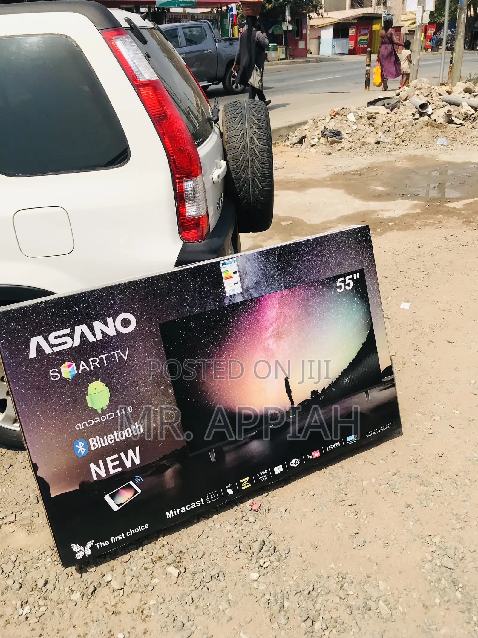 Sleek Asano 55 Inch Uhd Smart Screen Television.