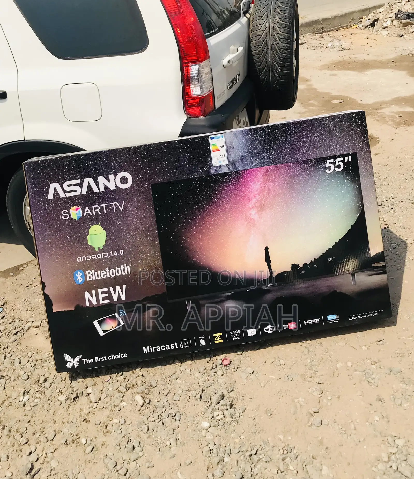 Authentic Asano 55 Inch Uhd Smart Screen Television,