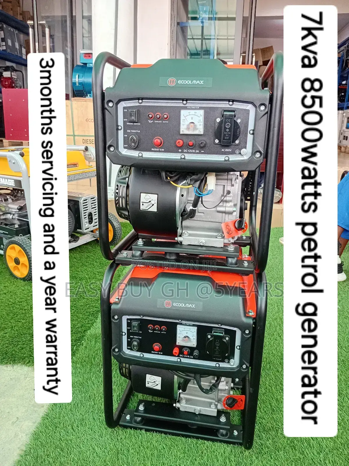 High Quality Ecool Max 7kva Petrol Generator 8500watts 7kva