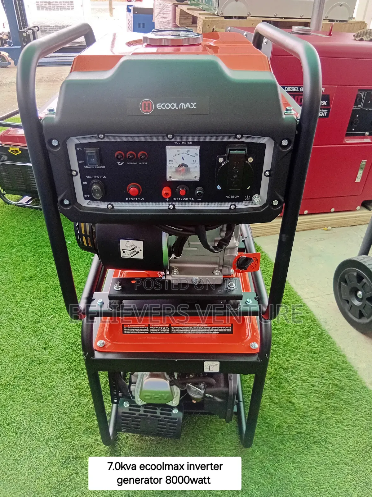 Ecoolmax Inverter Generator 8000watt/7.0kva