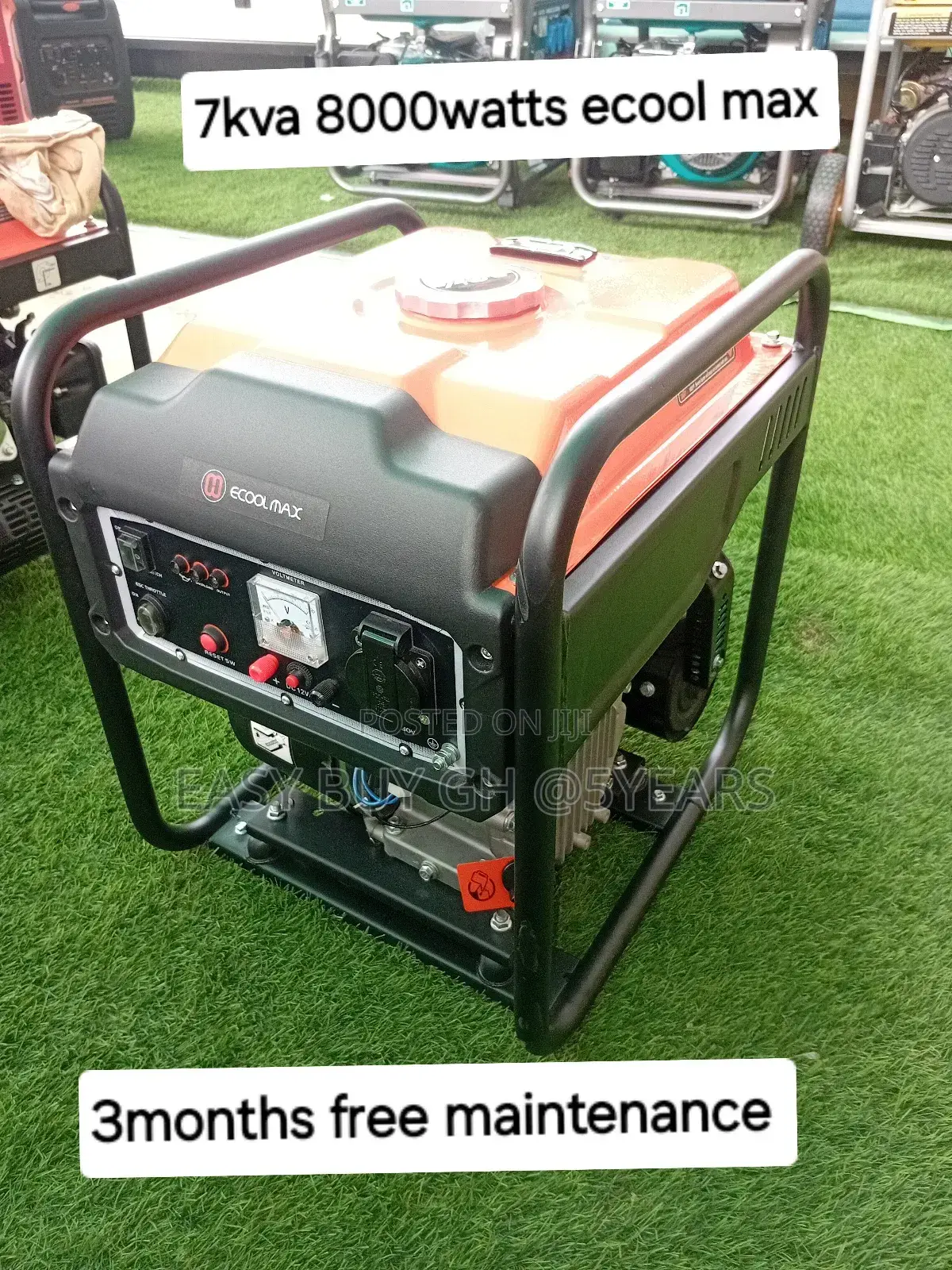 Super Efficient Ecool Max Petrol 7kva 8000w Generator 10kva