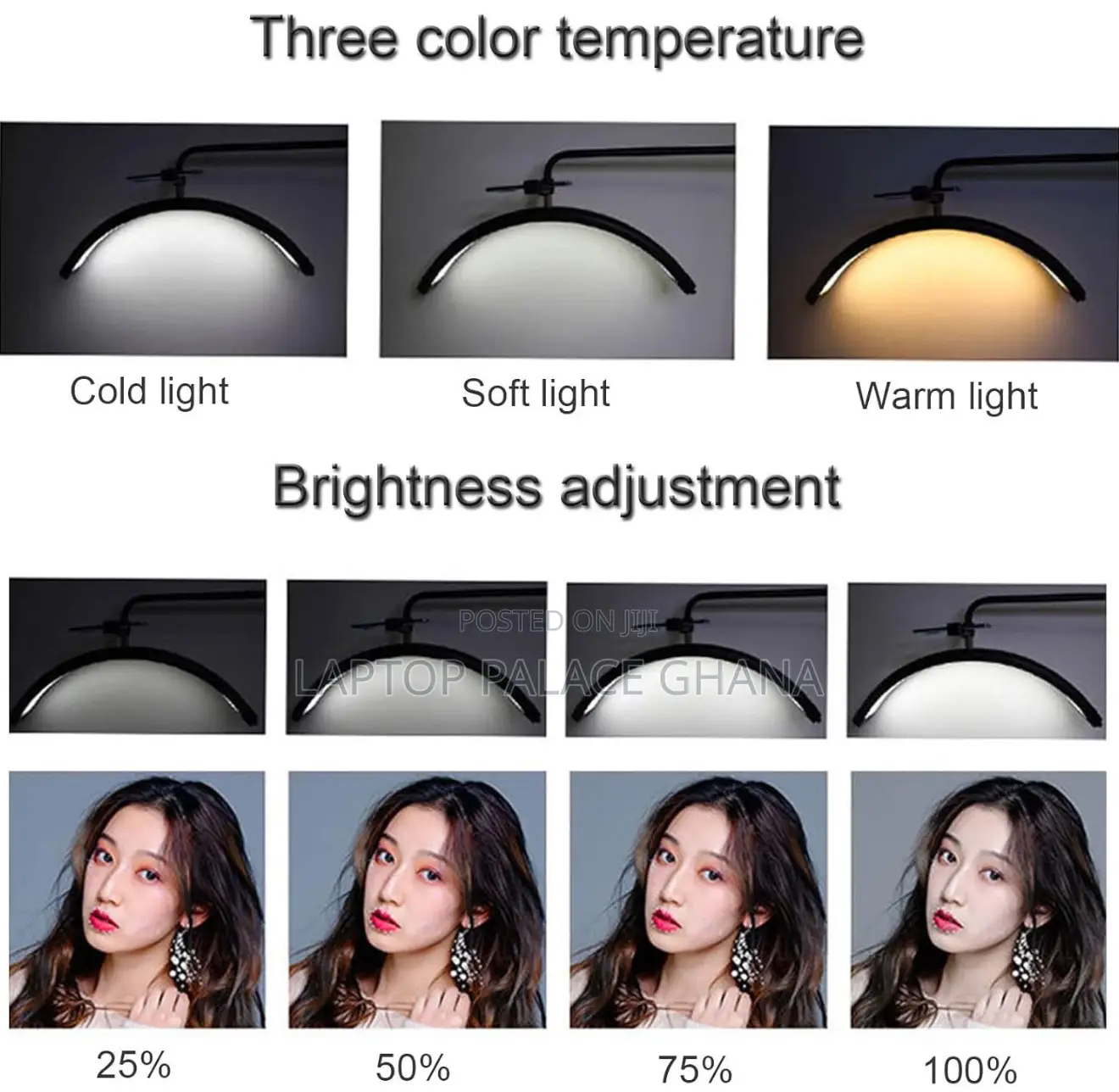 Andoer HD-M6X 36W Floor LED Video Light Half-Moon Shaped