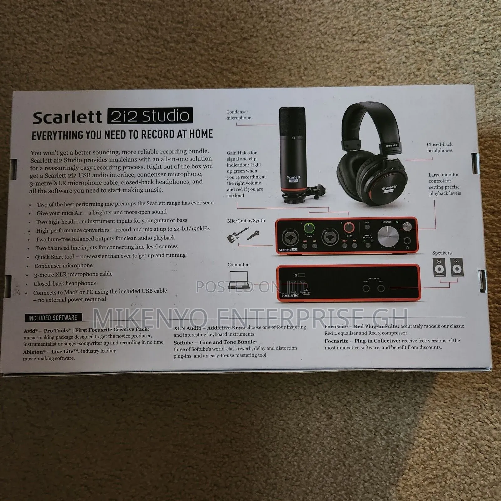 Focusrite Scarlett 2i2 3rd Gen Usb Audio Interface Bundle