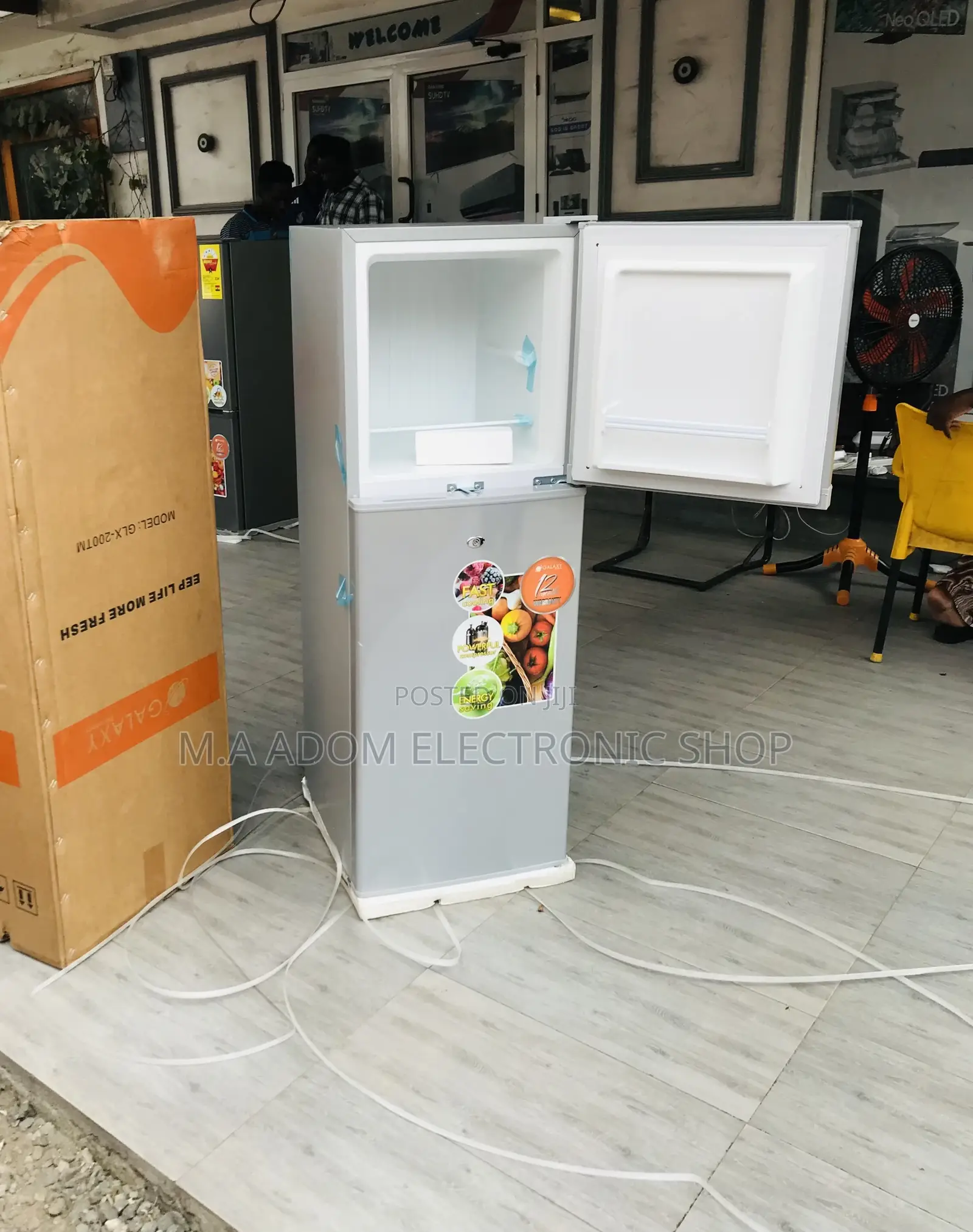 Super Chilling Galaxy 2 Door Refrigerator(200tm)Silver
