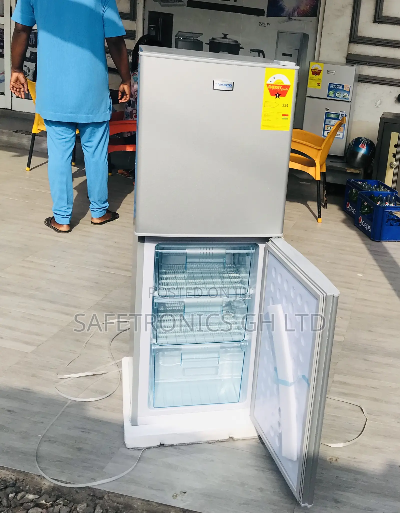 Purchase Gray Top Mount Doubledoor Nas-18kd Fridge