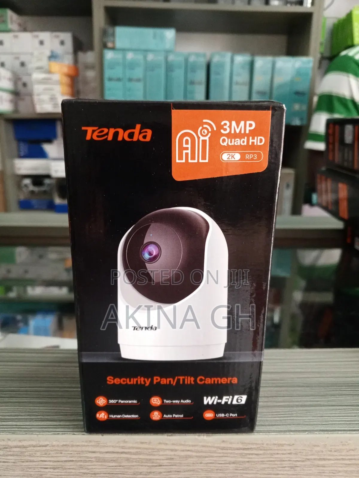 Tenda 3mp Pan/Tilt Full Color Security Camera