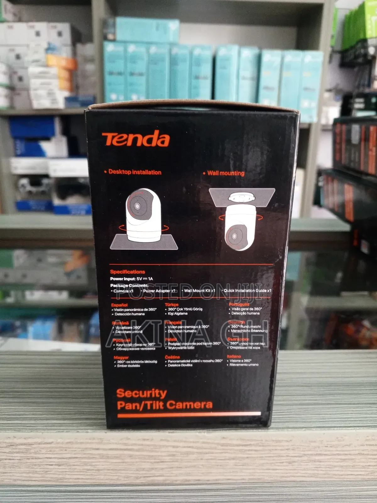 Tenda 3mp Pan/Tilt Full Color Security Camera