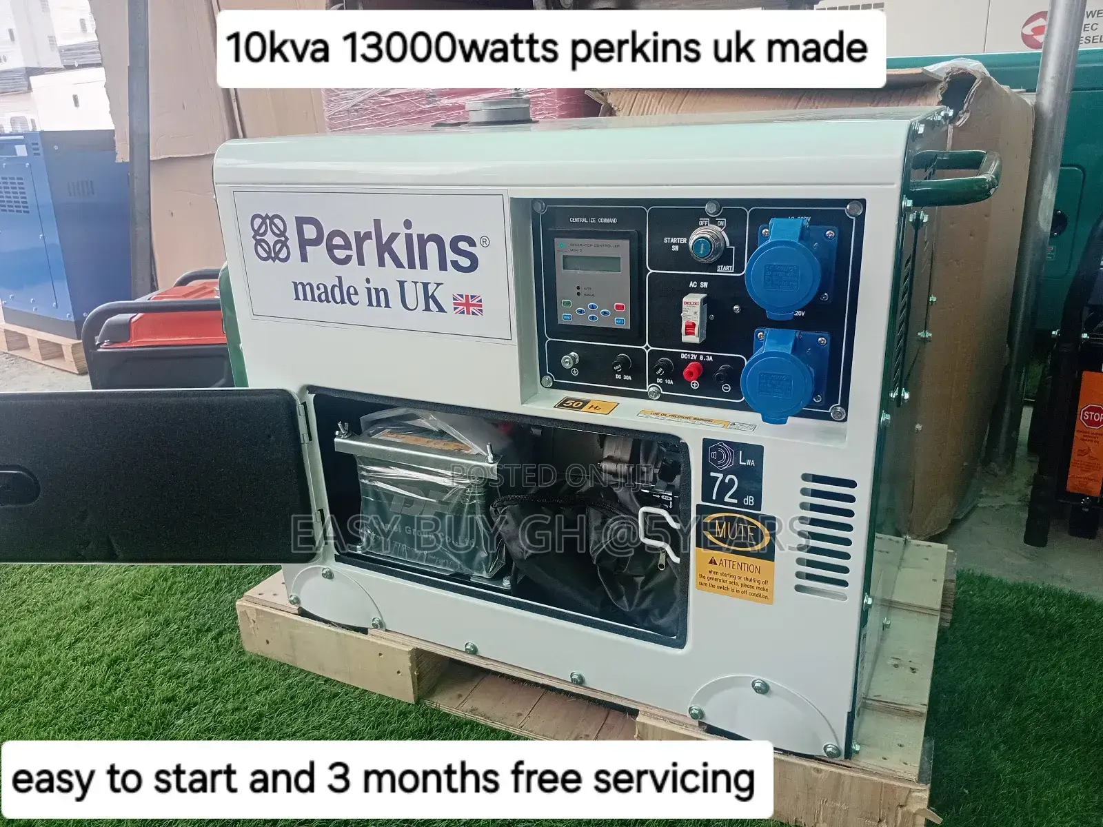 Rust Free 100% Copper 10kva 13000wat Perkins Generator 10kva