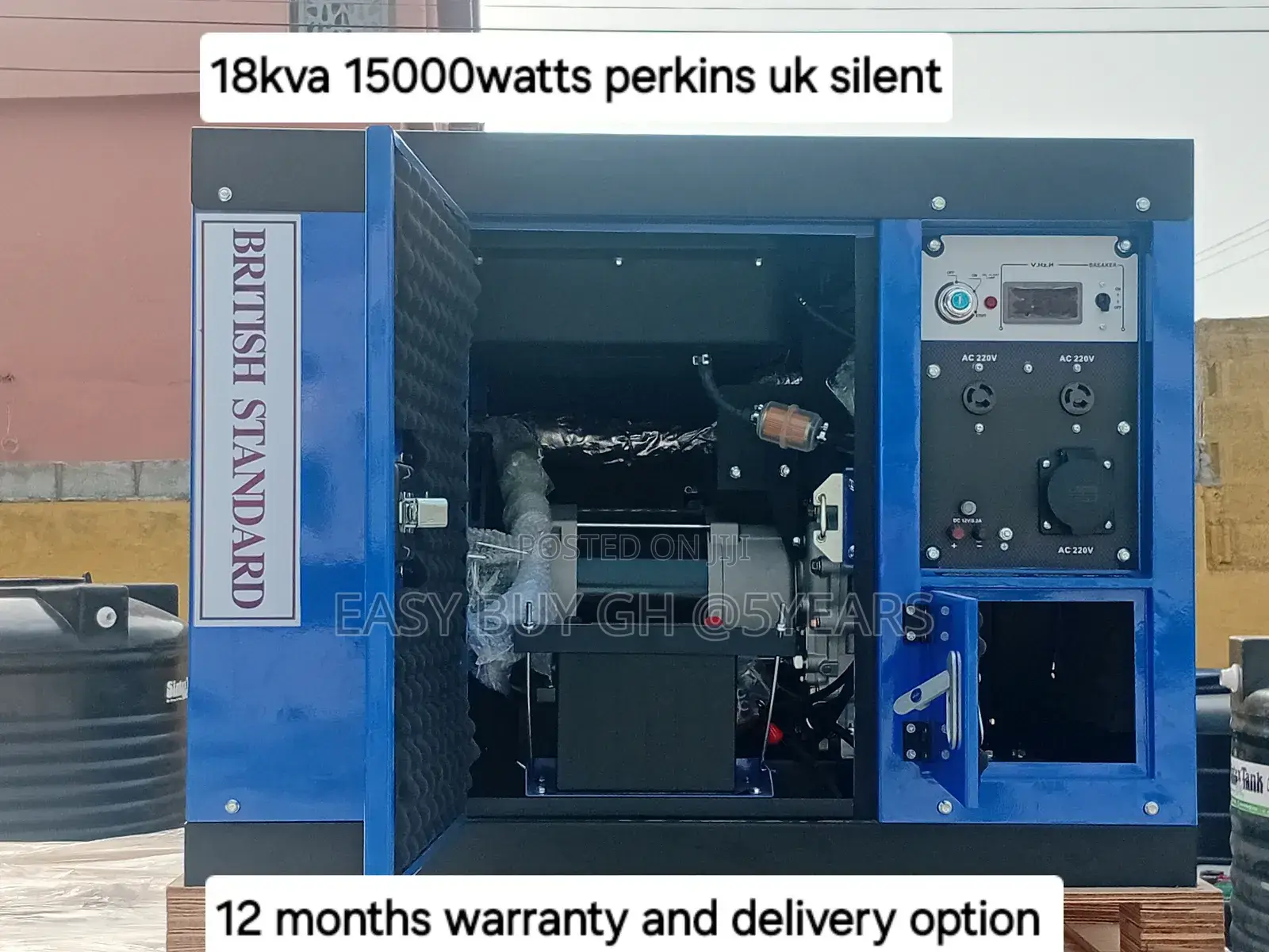 Elite 18kva Perkins Silent 15000watts Petrol Generator 18kva