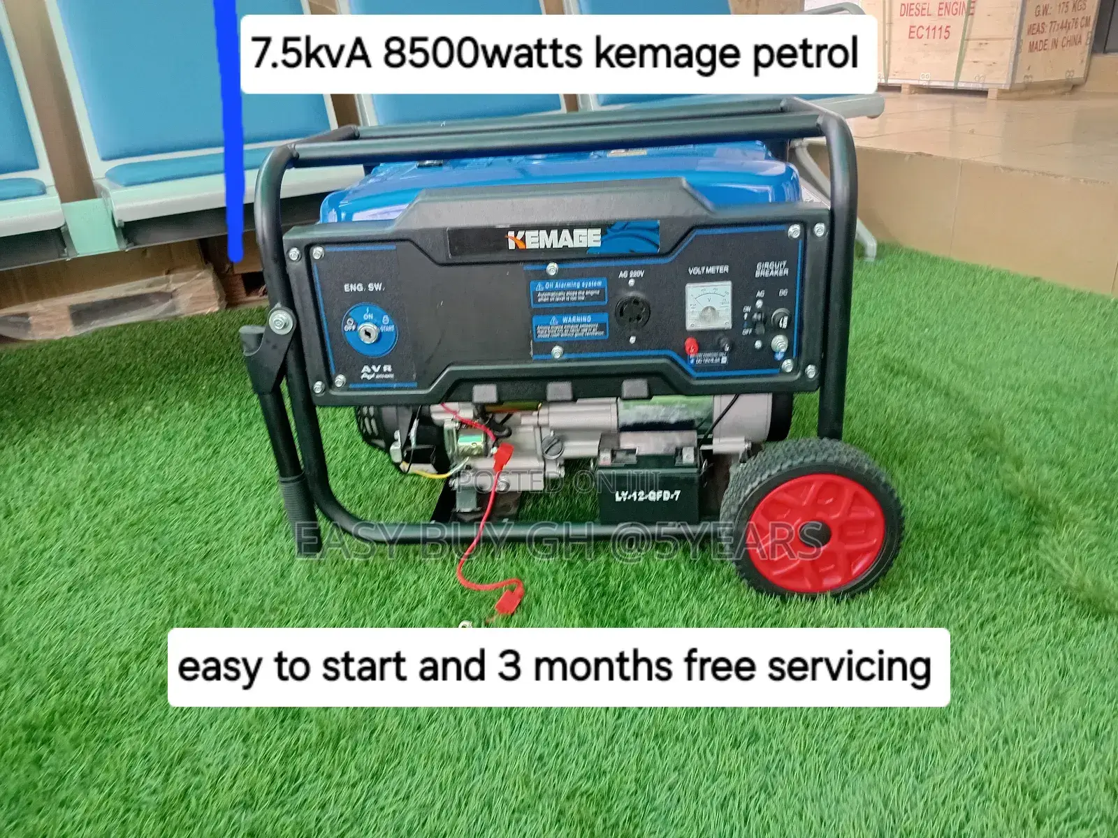 7.5kva Elite Kemage Petrol Generator 8500watts 7.5kva Genset