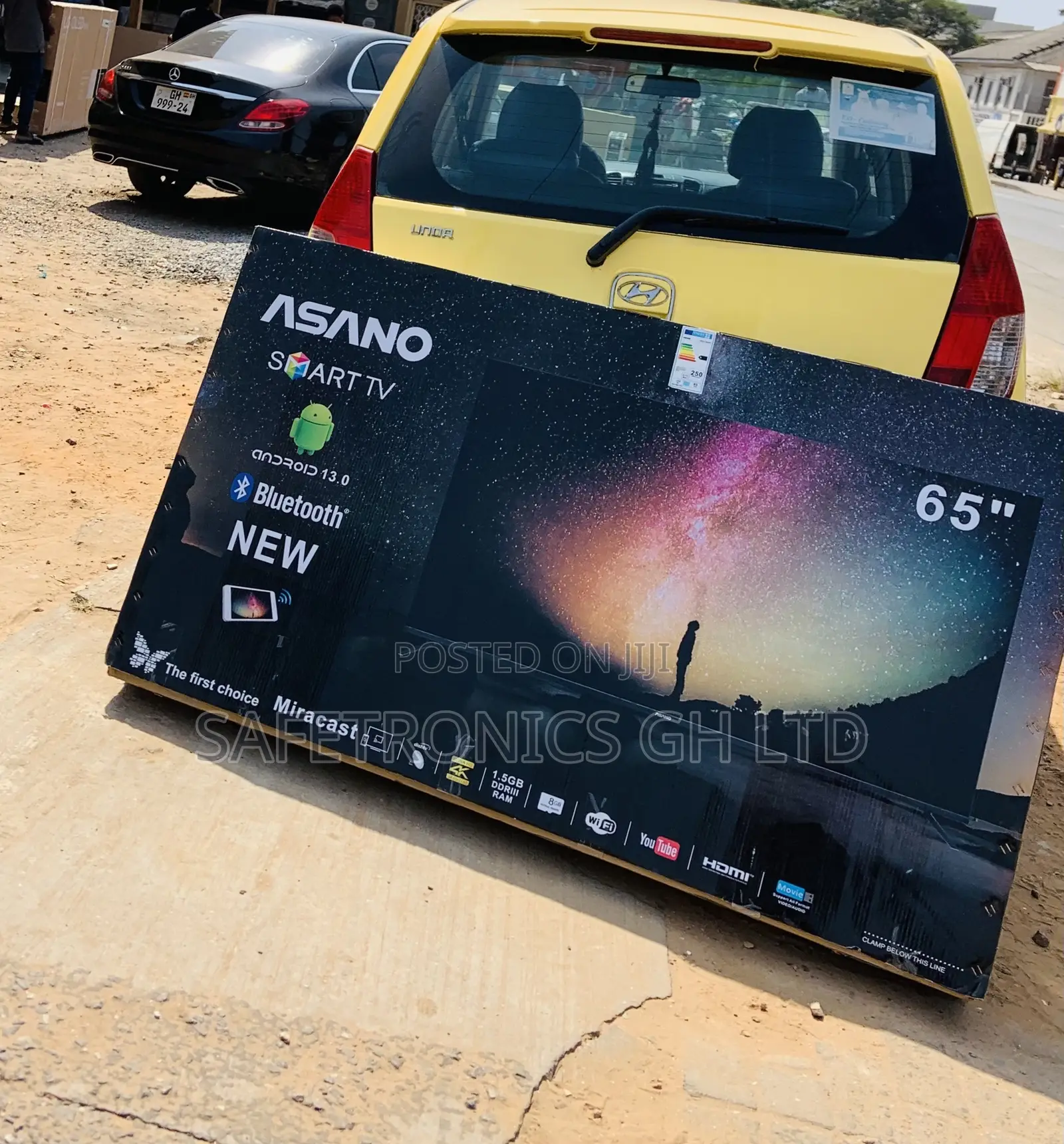 Crystal Clear 65 Inch Smart Led UHD Asano Tv