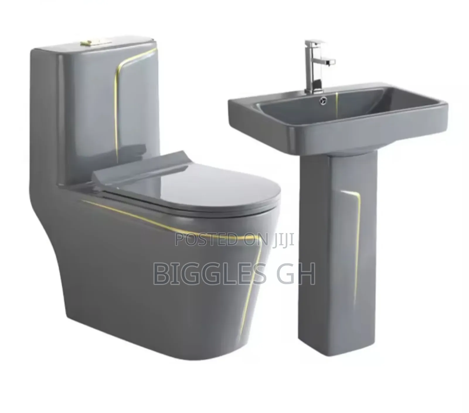 Grey Wc With Basin