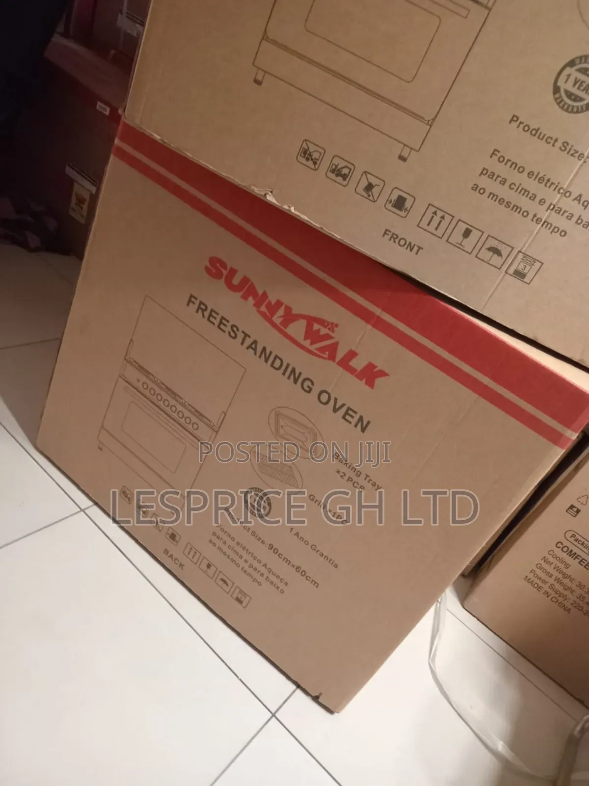 5 Burner Gas Cooker: Oven Grill