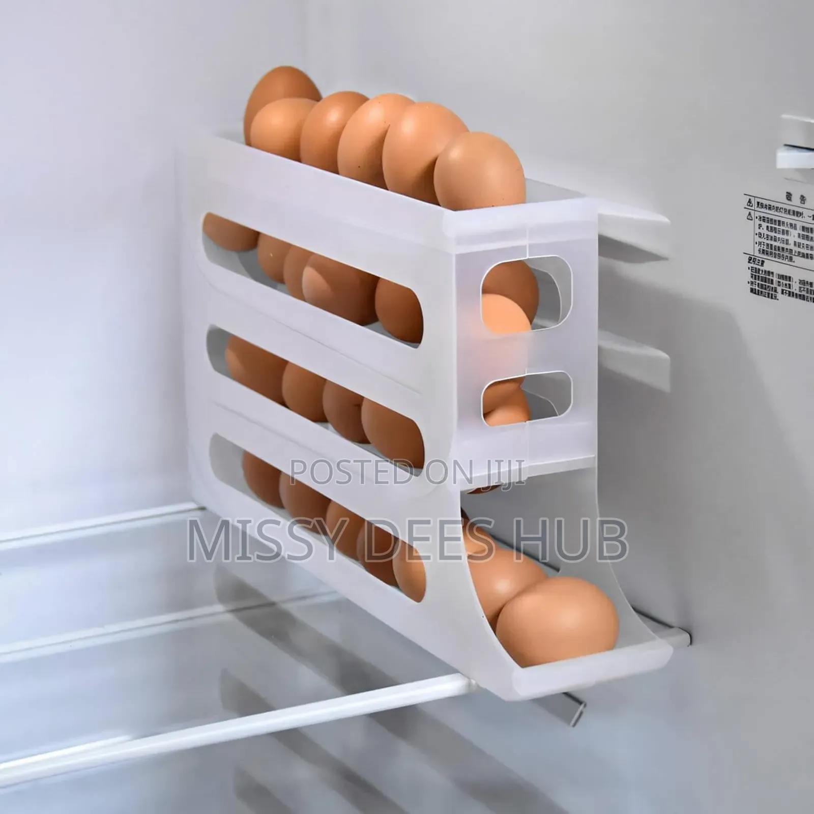 4-tier Automatic Rolling Egg Dispenser.