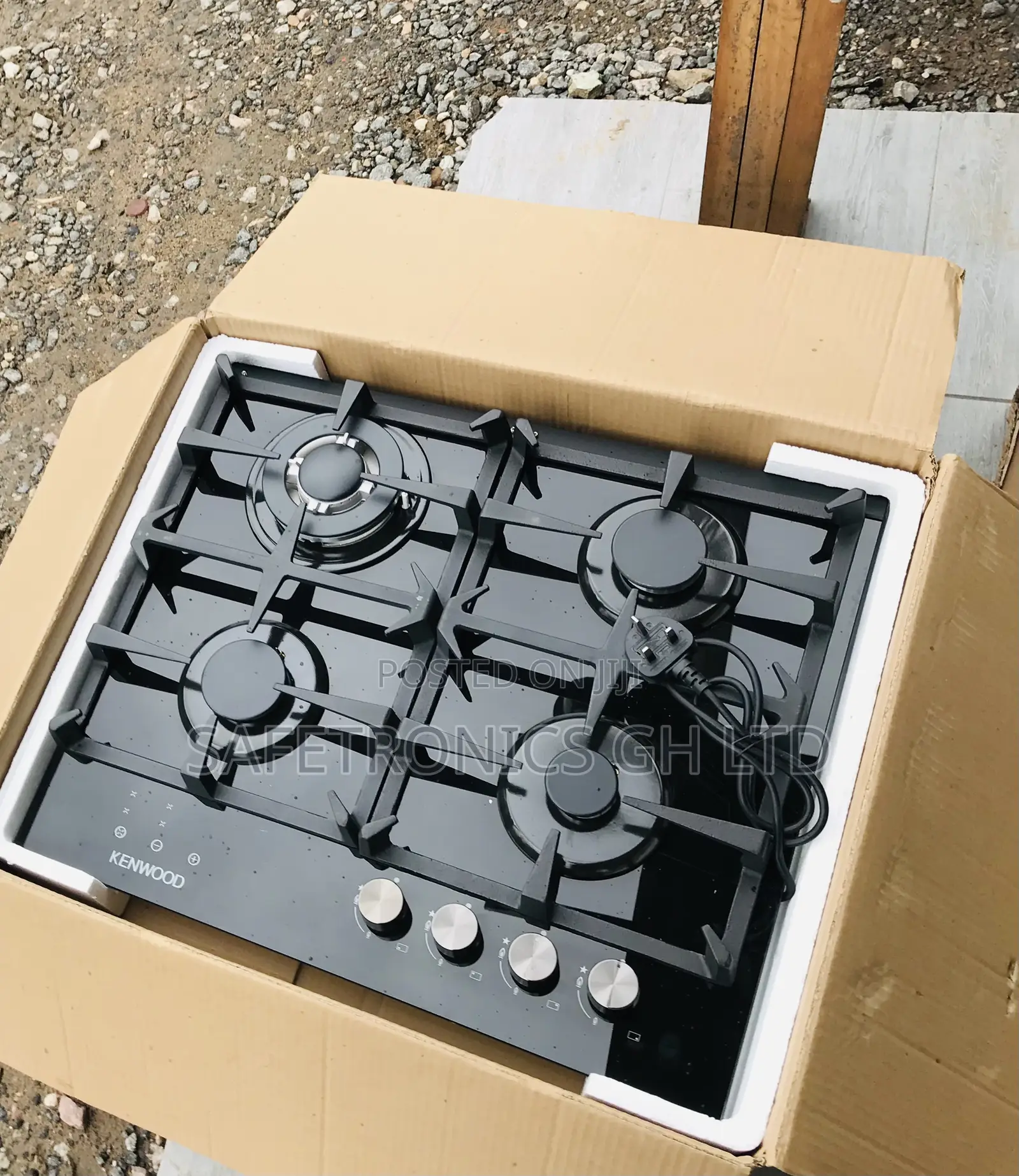 Purchase Black 60cm Kenwood 4 Gas Hobs Built-in