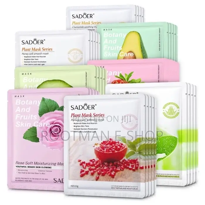 50pcs SADOER Best Wholesale Skin Care Plants Face Mask