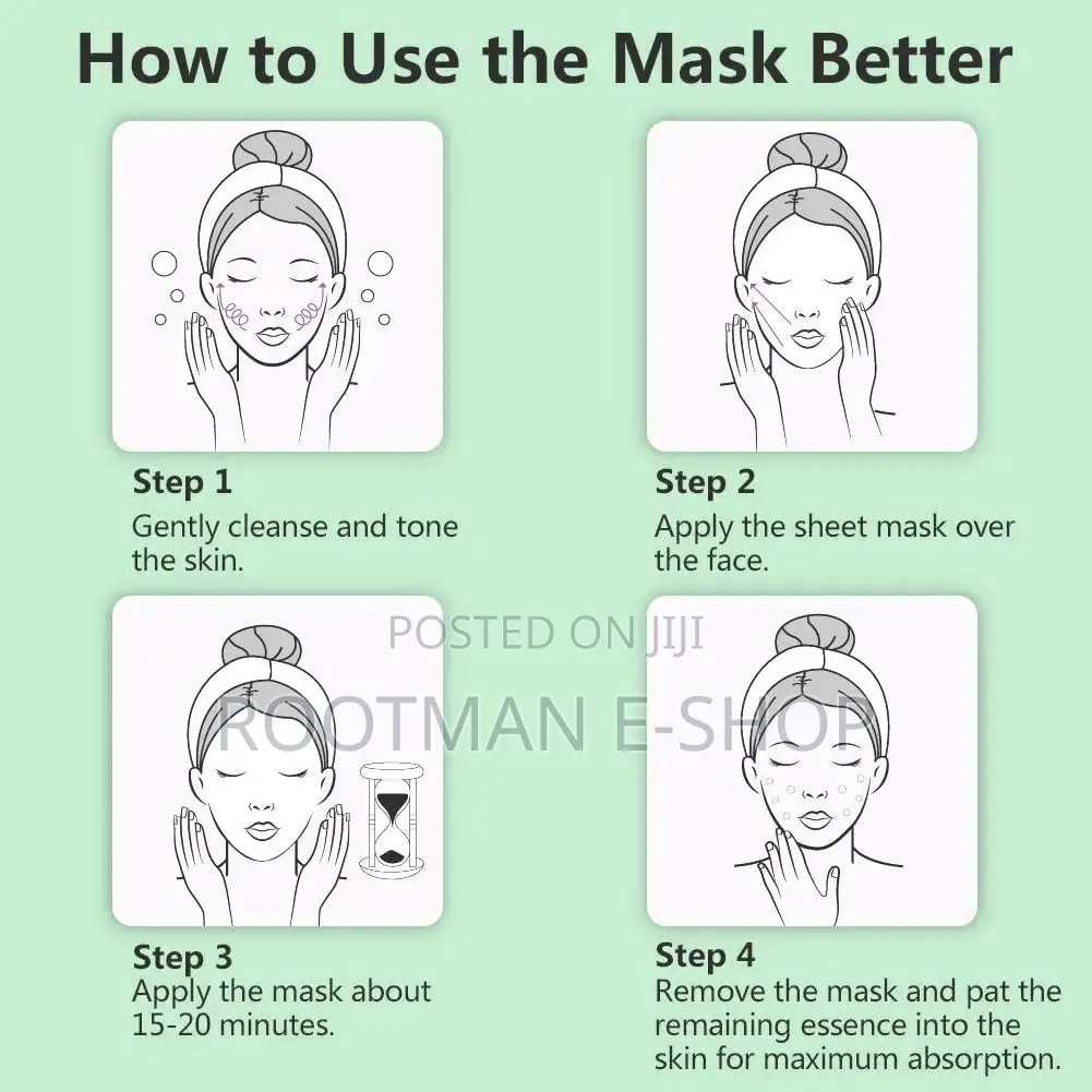 50pcs SADOER Best Wholesale Skin Care Plants Face Mask