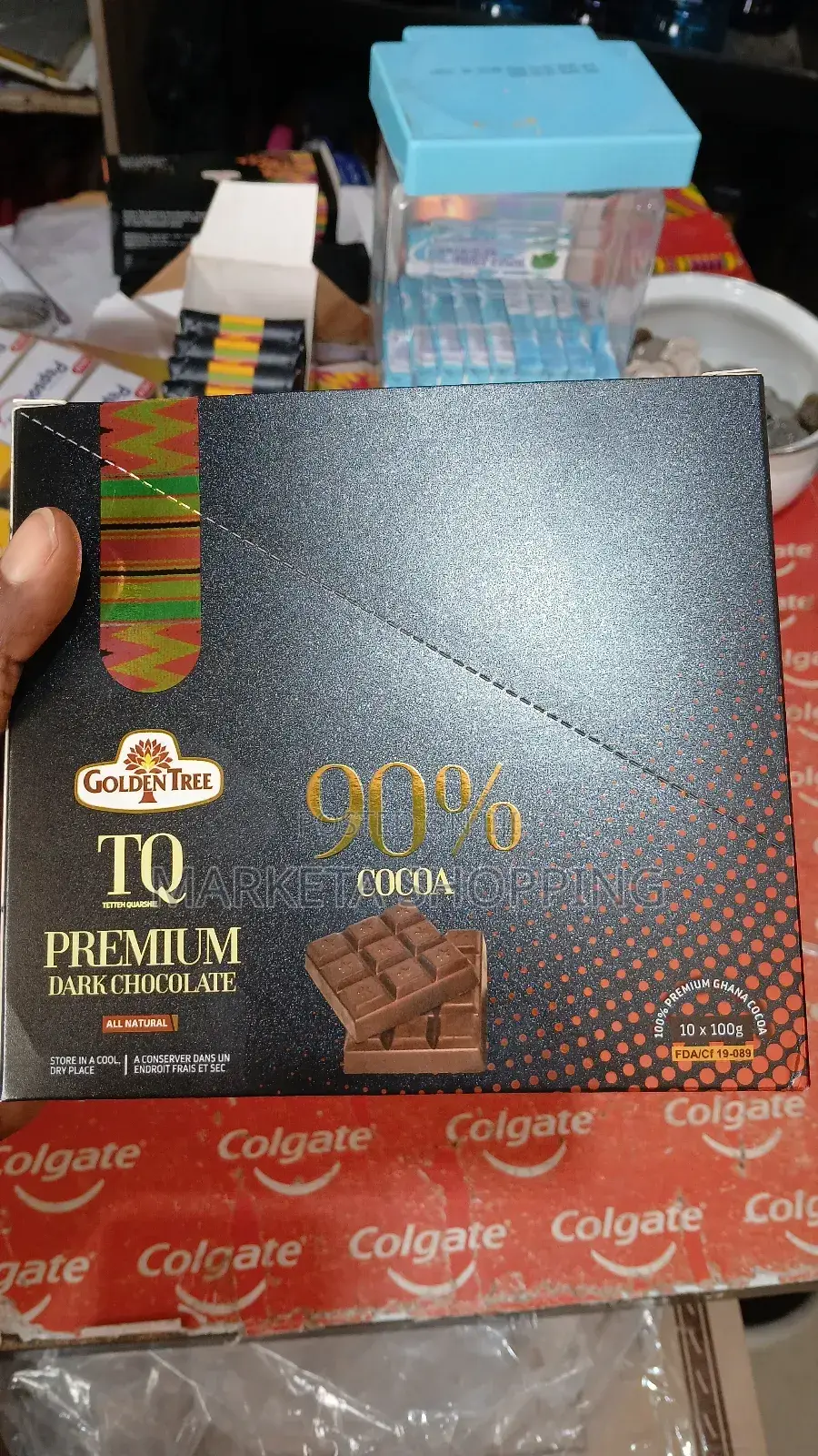 Golden Tree TQ Dark Chocolate 90% Cocoa 100gx10
