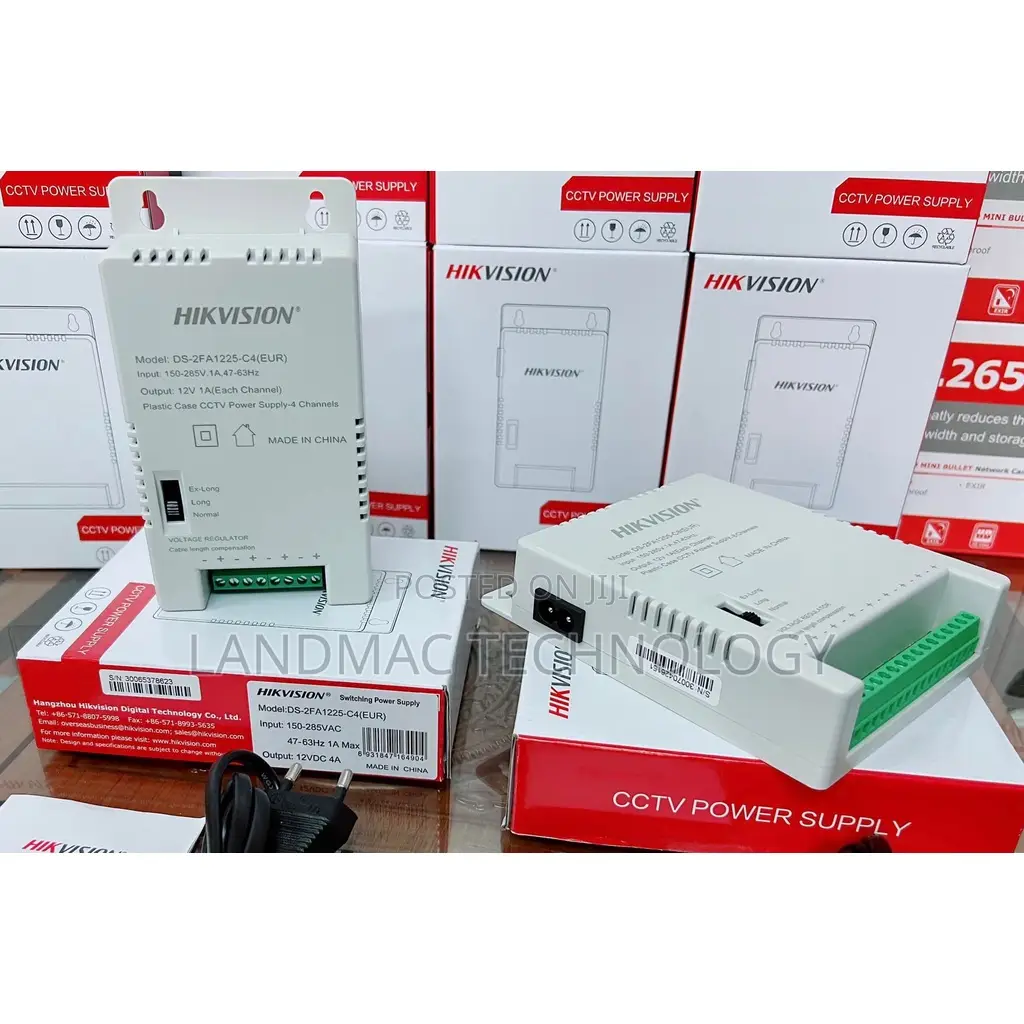 Hikvision 12V 4-Ch CCTV Power Supply DS-2FA1205-C8