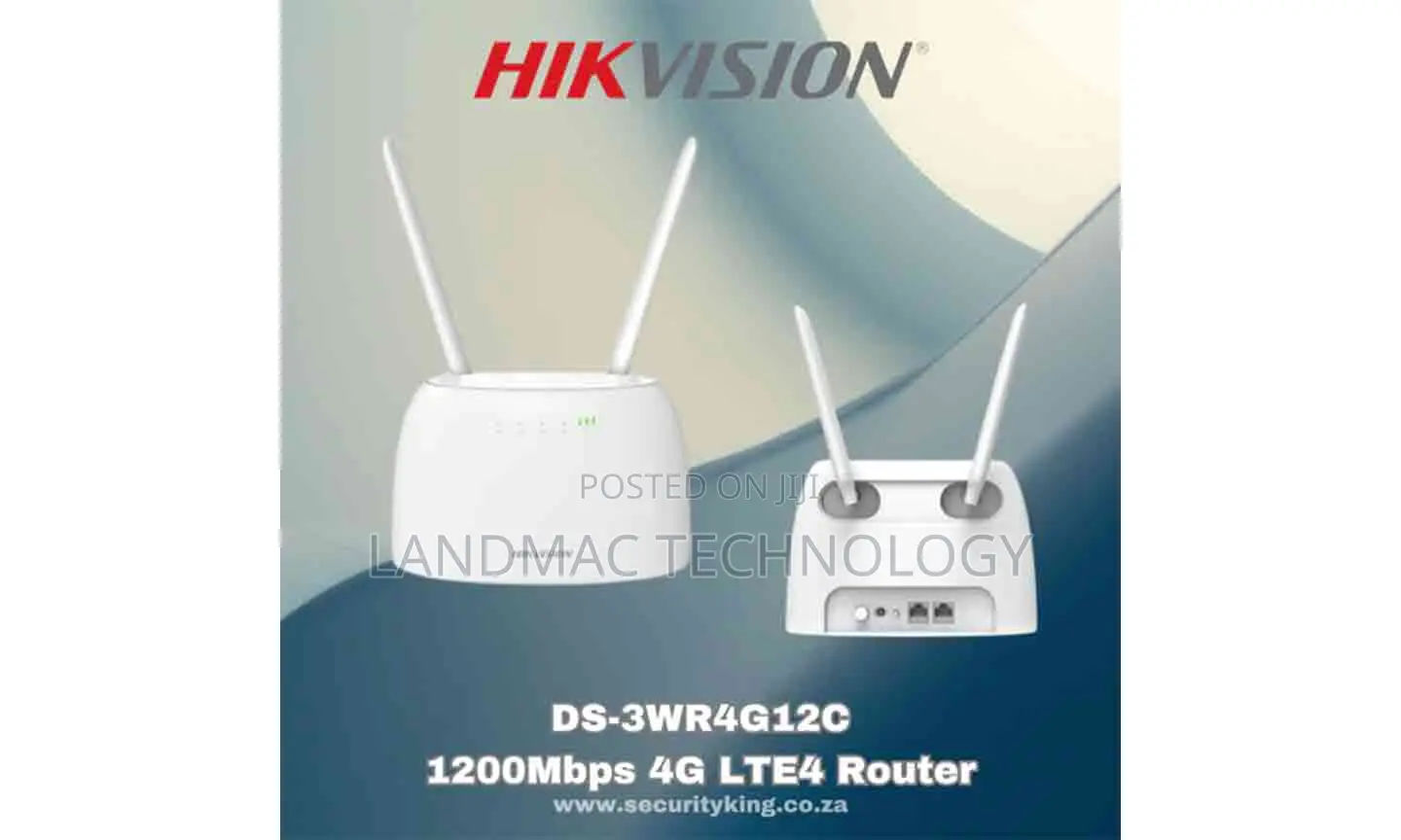 Hikvision (DS-3WR4G12C) 1200mbps 4G LTE Dual Band Router