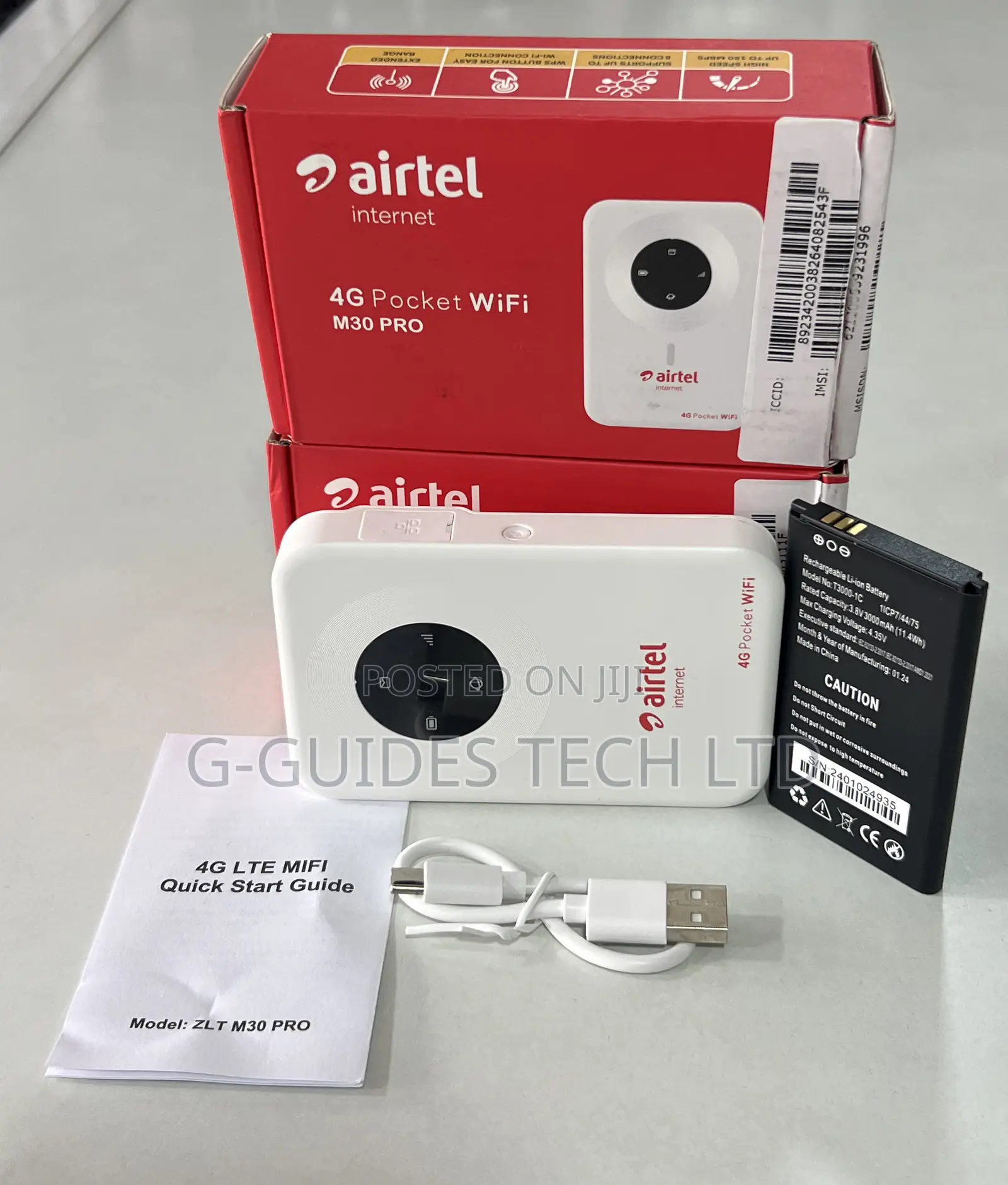 Airtel Universal 4G Pocket Wifi With LAN Port M30 PRO