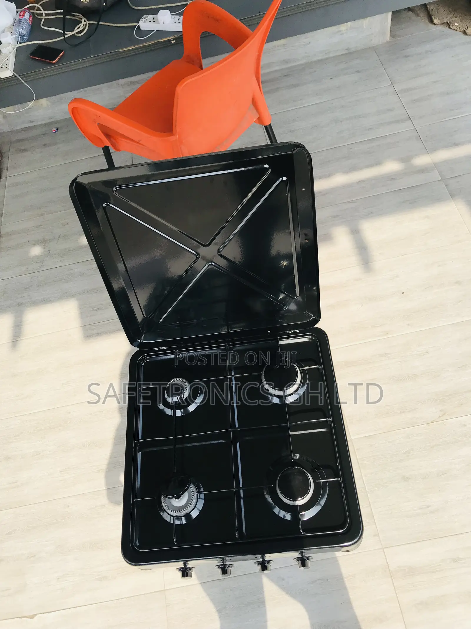 Super Good 4 Cooker Gas Yucel Black Tabletop