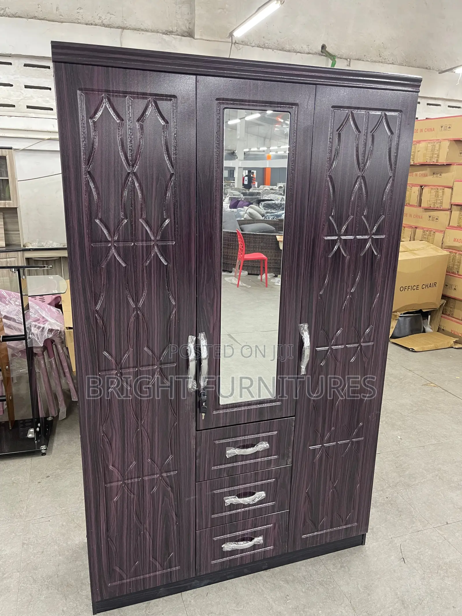 Quality Imported Three Doors Wardrobe