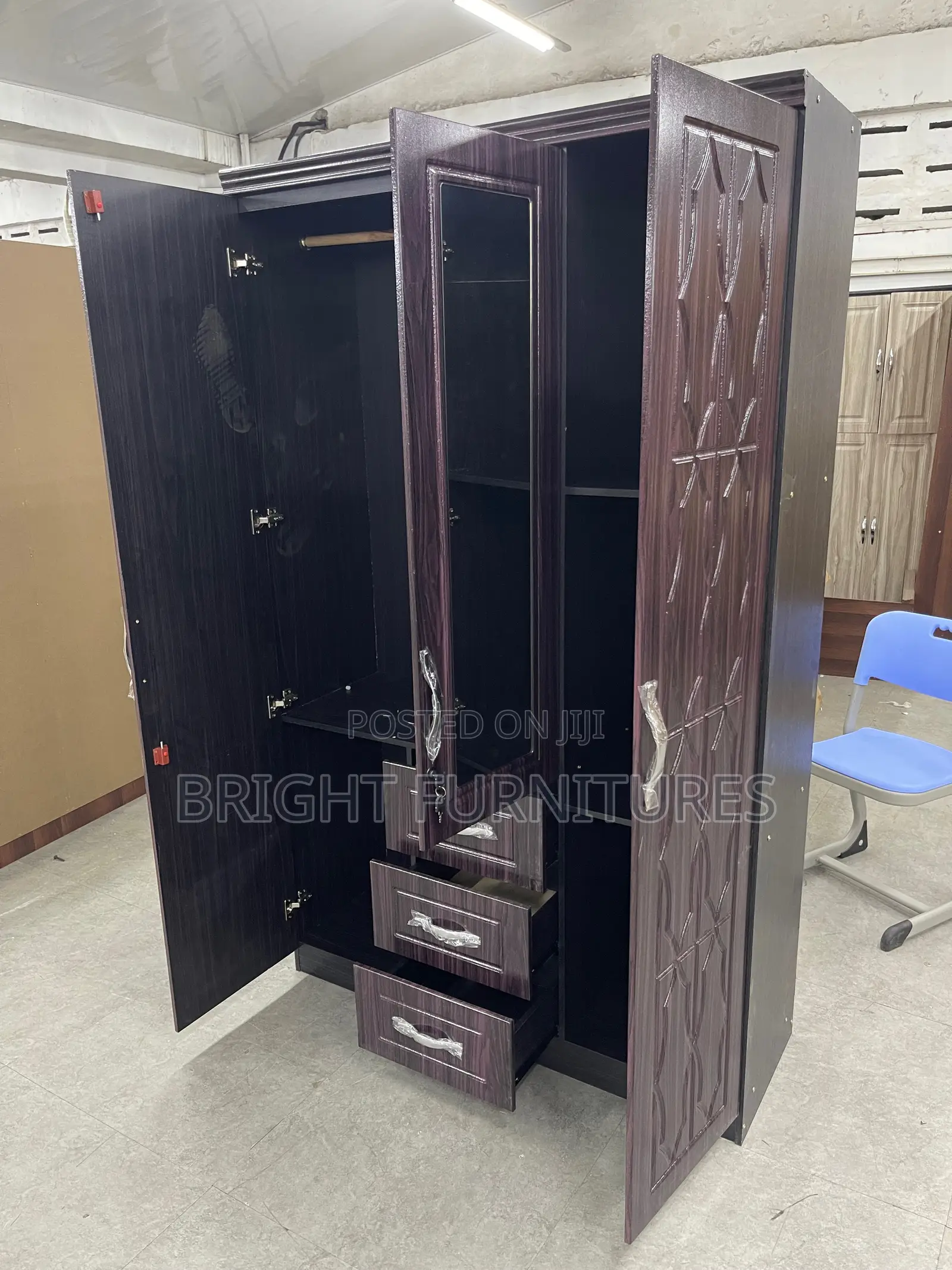 Quality Imported Three Doors Wardrobe