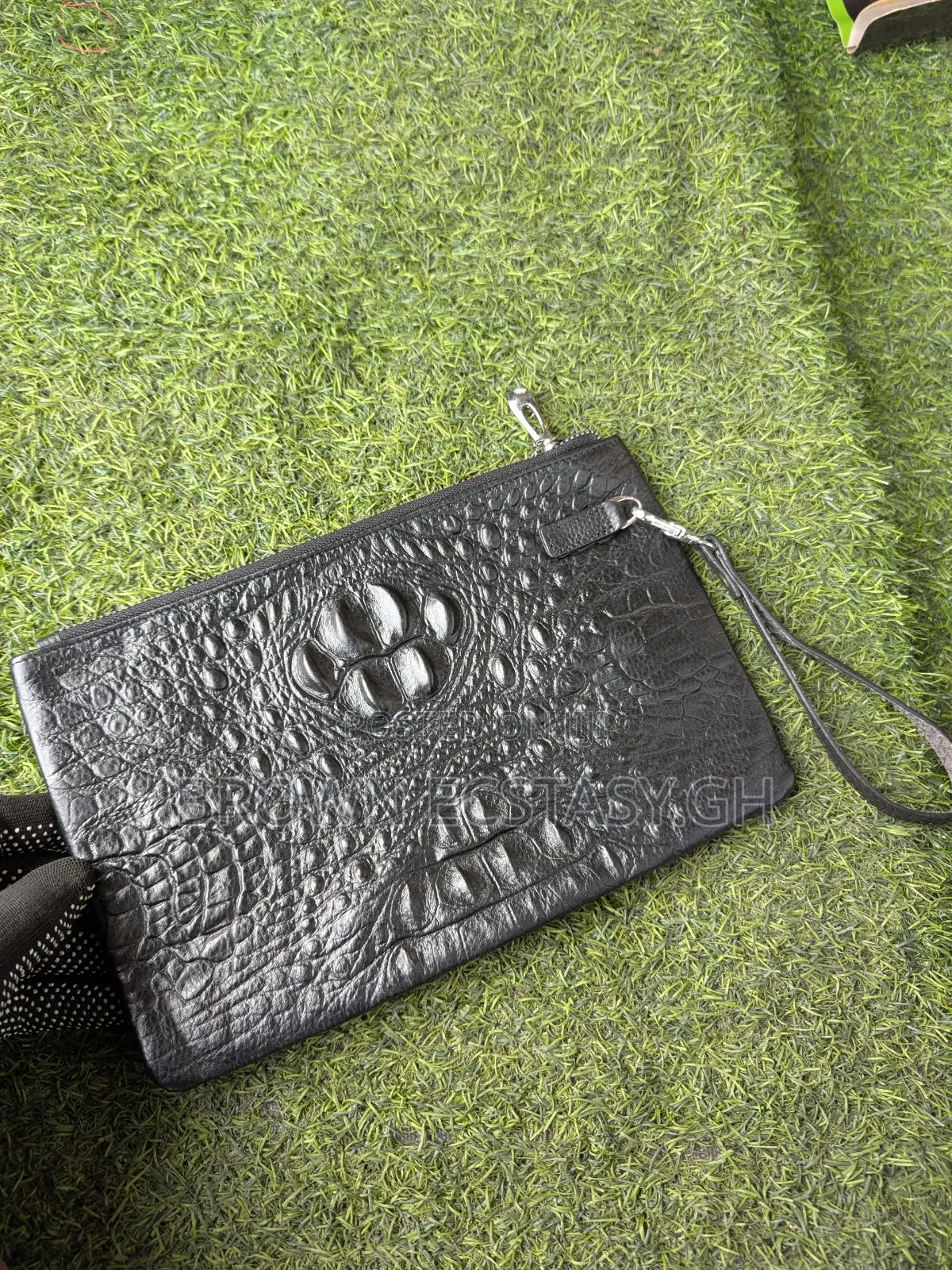 Crocodile Leather Clutch Bag