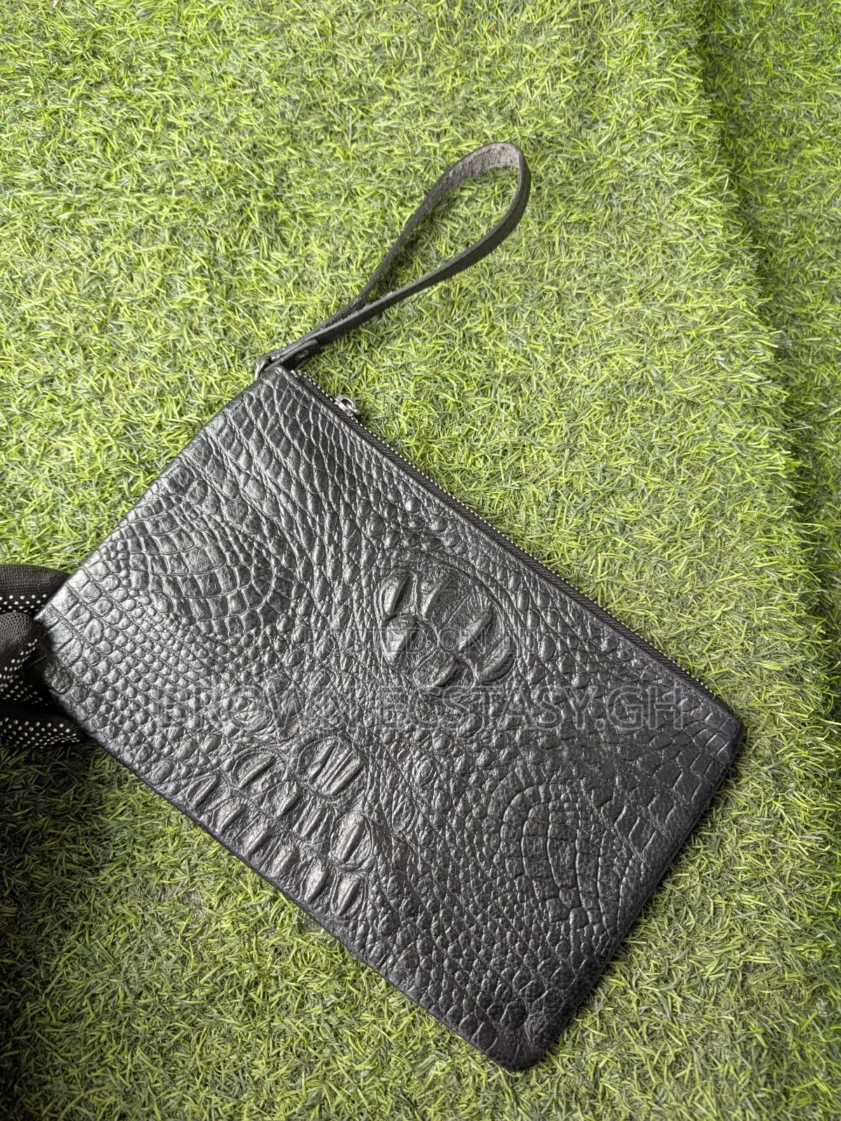 Crocodile Leather Clutch Bag