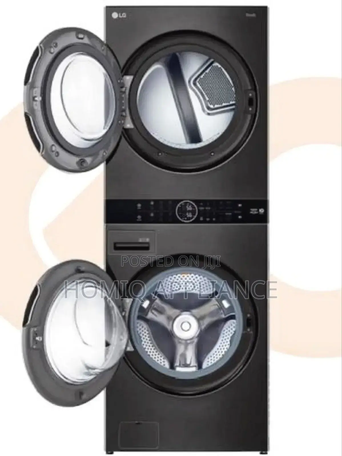 13/10kg LG Washtowertm With Centre Control Black Steel Color