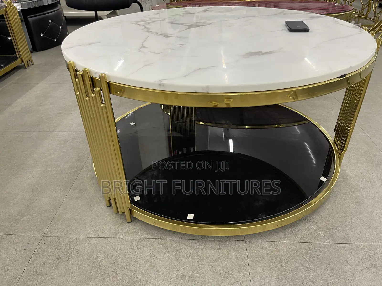 Stainless Steel Base Marble Living Room Coffee/Center Table