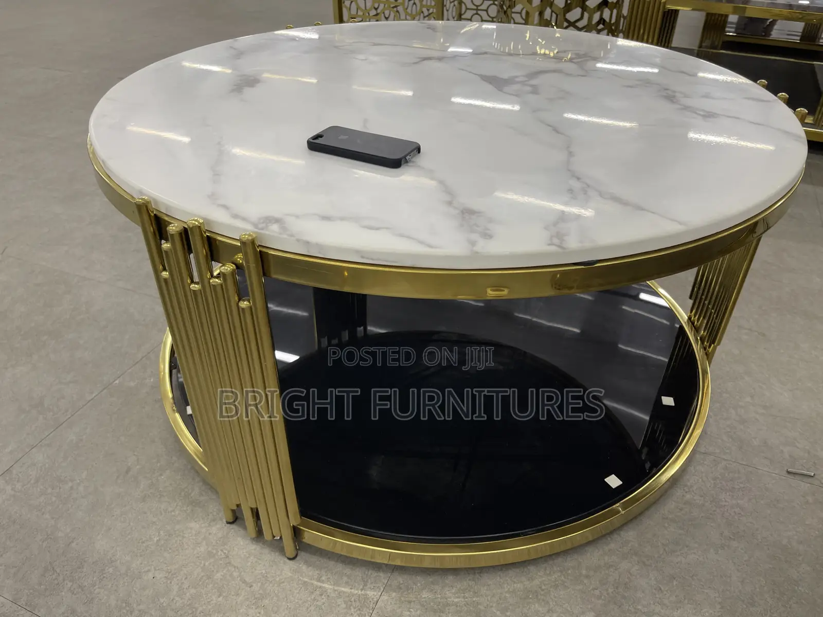 Stainless Steel Base Marble Living Room Coffee/Center Table