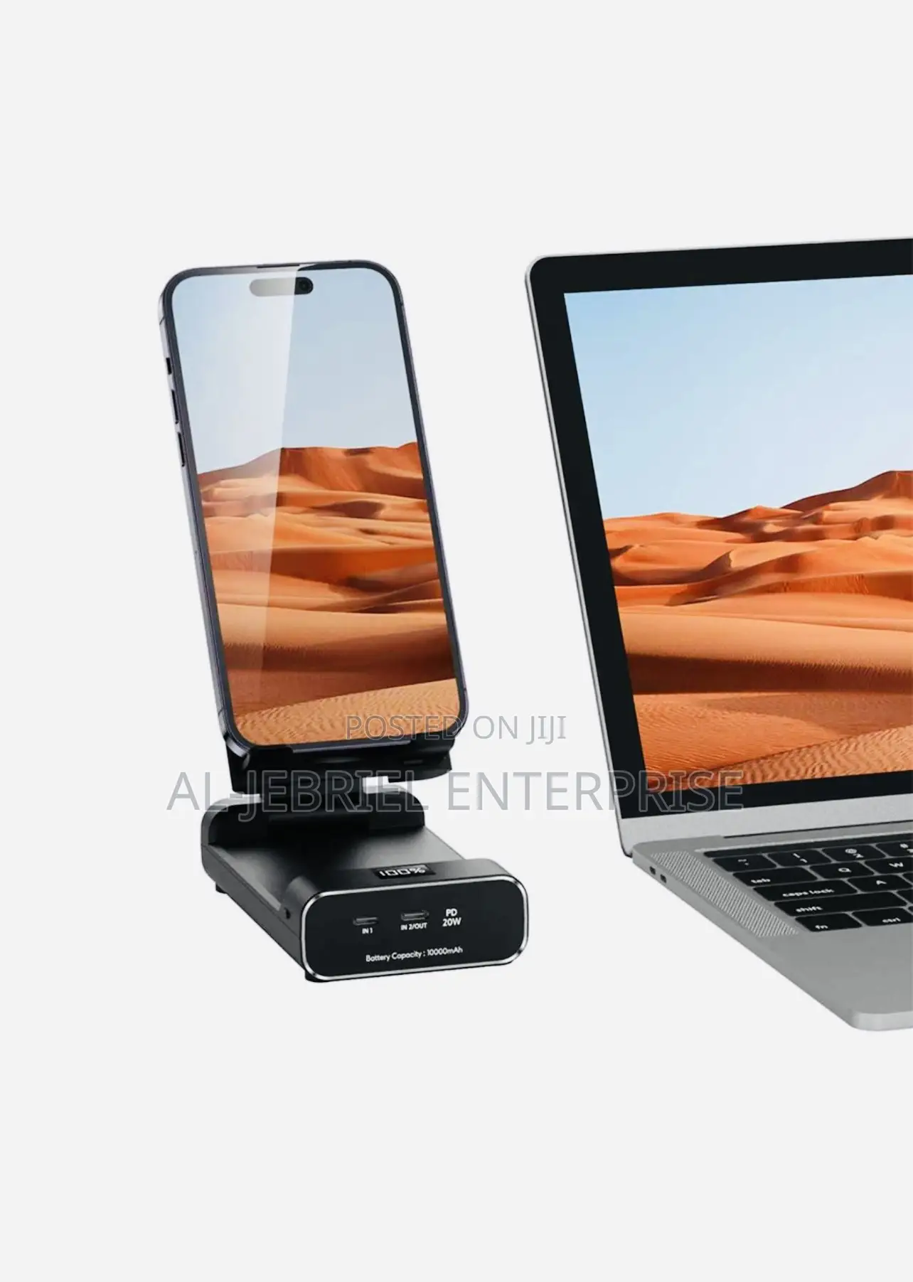 10000mah Green Lion Power Bank With Foldable Phone Stand