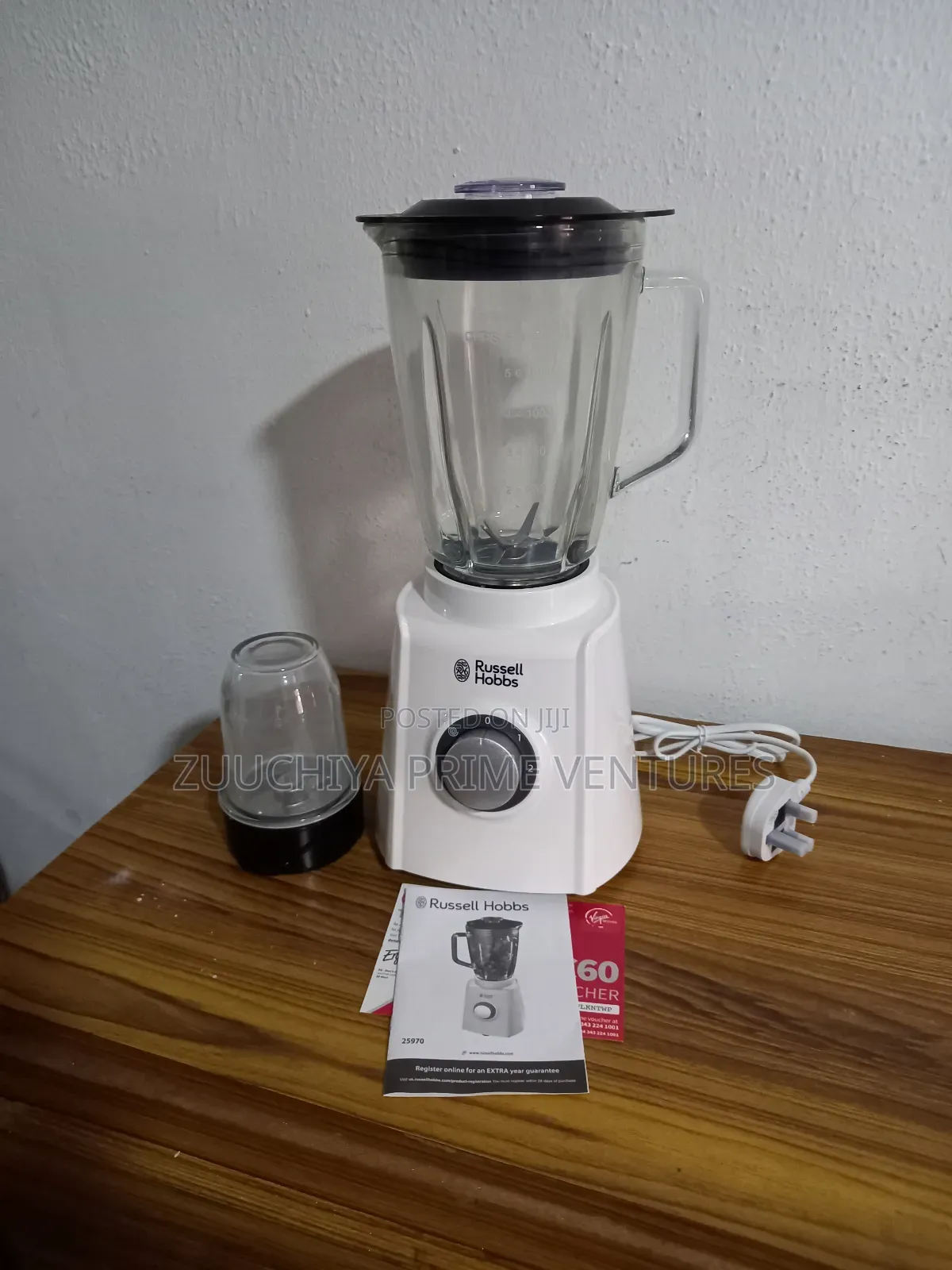 Russell Hobbs Glass Blender With Grinder- From Uk