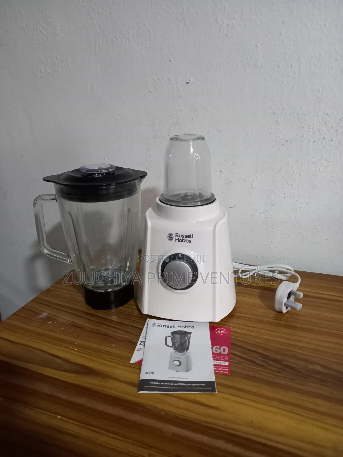 Russell Hobbs Glass Blender With Grinder- From Uk