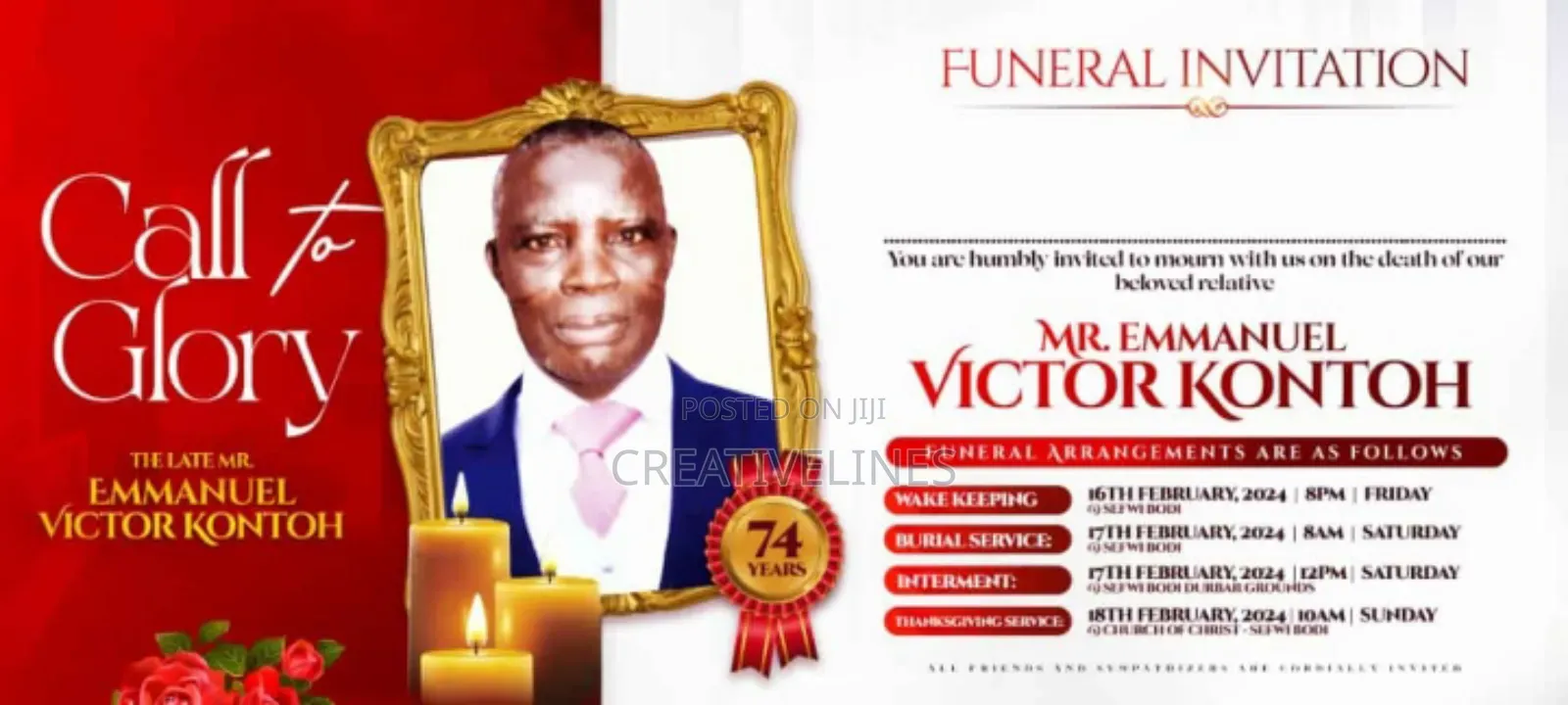 Funeral Invitation