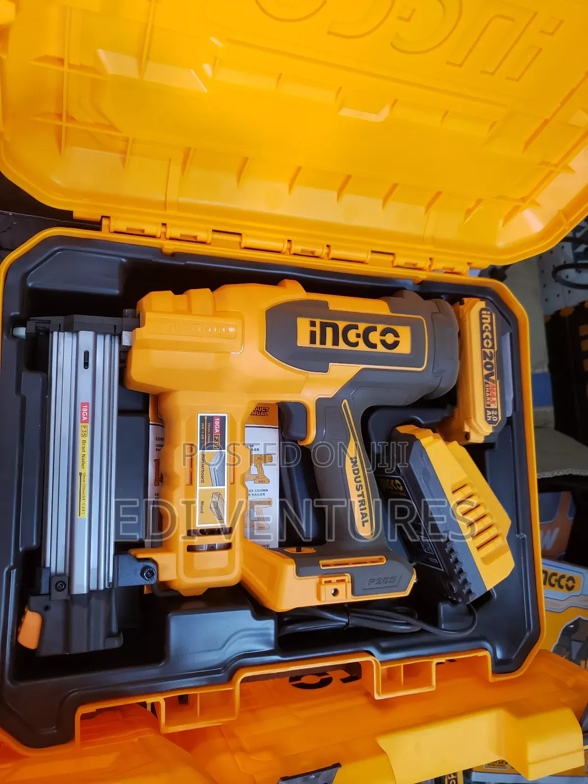 Ingco Cordless Brad Nailer Kit Cbnli2008