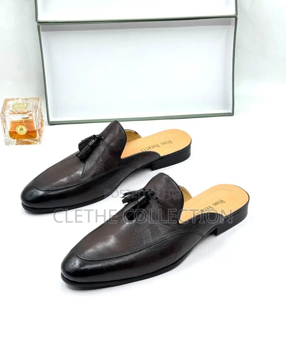 Backless Tasseled Mule Loafers /Loafer Mules / Half Shoe
