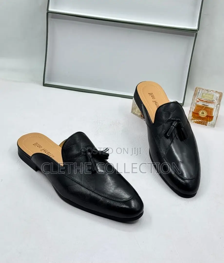 Backless Tasseled Mule Loafers /Loafer Mules / Half Shoe