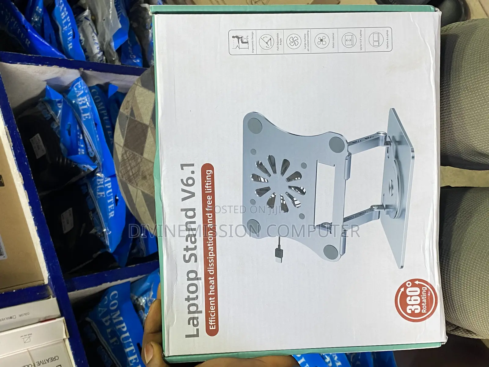 Laptop Stand V6.1 With Fan and Efficient Heat Dissipation