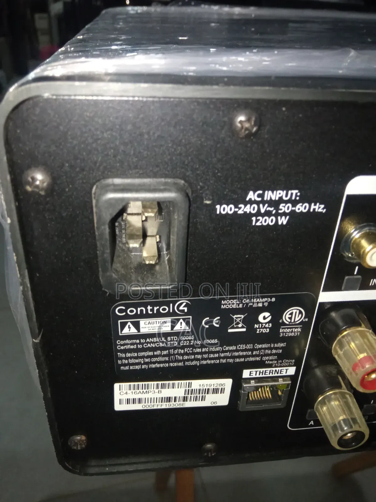Control4 Multichannel 8 Zone Amplifier