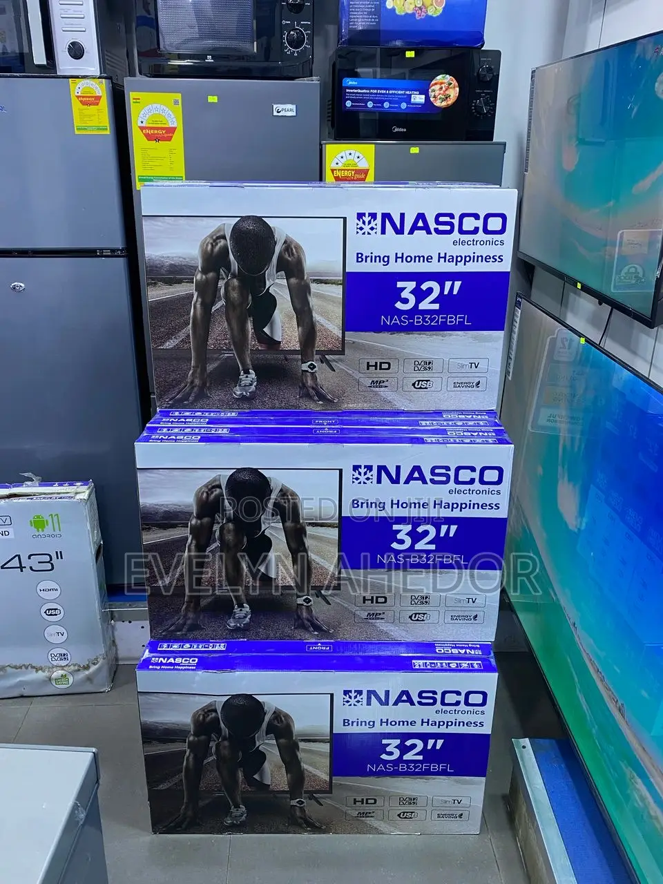 Nasco 32 Inches Digital Satellite Tv With Wall Mount Availab